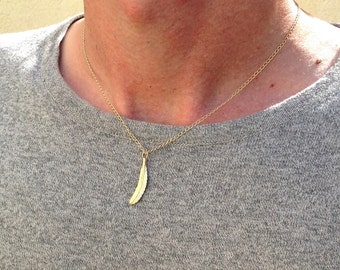 Mens necklace,gold necklace, gift for dad,man necklace,jewelry for man, mens necklace gold,gold filled,sterling silver necklace for man- 711
