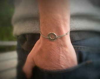 Mens bracelet, mens gift, bracelet for man, simple bracelet, circle bracelet, everyday bracelet, friendship bracelet  - 213