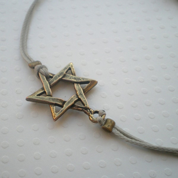 Mens bracelet, star of david bracelet, bracelet for men,mens jewelry, gift for man, Jewish jewelry  - 209