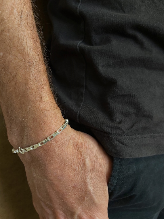 Rectangle sale link bracelet