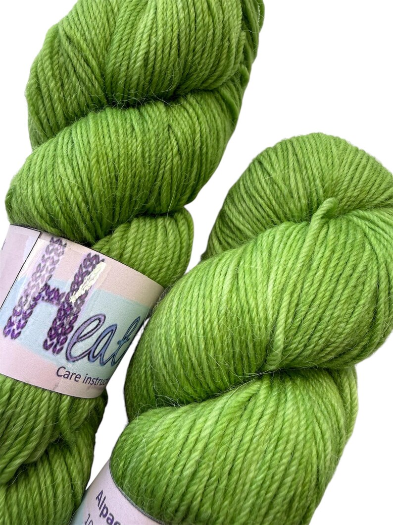 Alpaca Divine Hand-dyed Jungle Green Alpaca Merino Nylon Yarn: 4 Ply ...