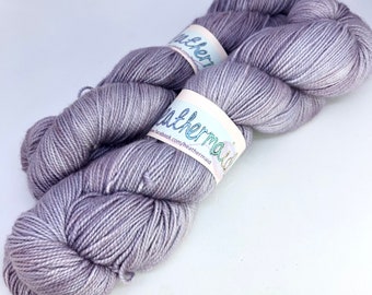 Chaussettes de luxe teintes à la main, 100 g, 4 fils de laine à doigter, violet femmes