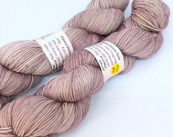 Alpaga Divine Sock, teinte à la main, 100 g, 4 fils de laine à doigter, laine mérinos, nylon d'alpaga, mauve vintage, NQR