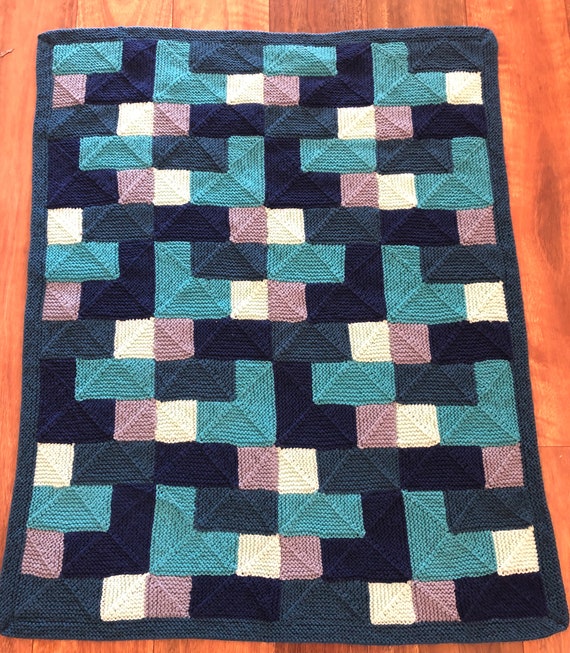 Pattern Hand knitted Blanket Patchwork Modular Blanket Baby Blanket Instant Download Etsy Canada