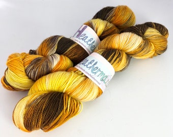 Chaussette de luxe teinte à la main 100g 4 ply Fingering Wool Yarn Wanderer Mix