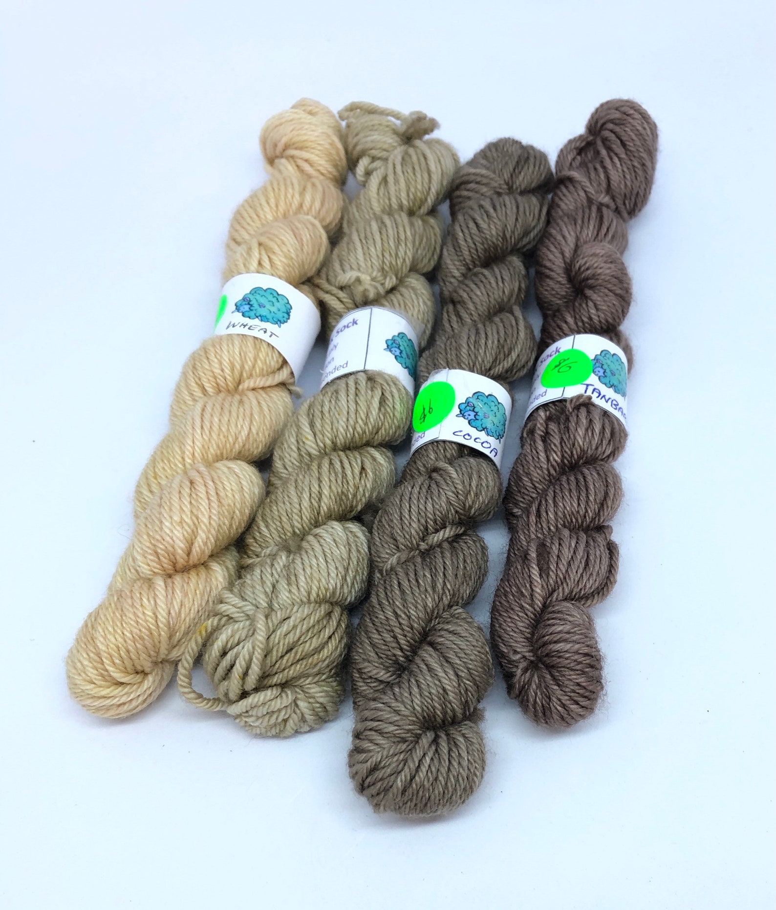 DK Sock Handdyed Yarn 20g 8 Ply Wool Miniskeins Lighter Etsy UK