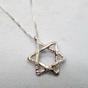 Star of David Pendant ,silver Star of David Necklace ,magen David ...