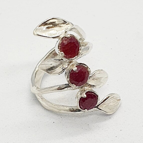 Anillo De Boda Hecho A Mano De Plata De Ley 925