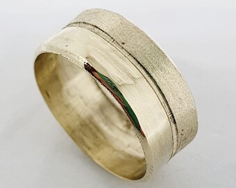 Unisex Wedding Band ,14K Gold Solid Wedding Band ,Bride and Groom Ring ,Bridal Wedding Ring ,Couple Set Rings ,Wedding Ring ,Fine Jewelry