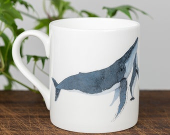 Mug baleine à bosse d'après une aquarelle originale