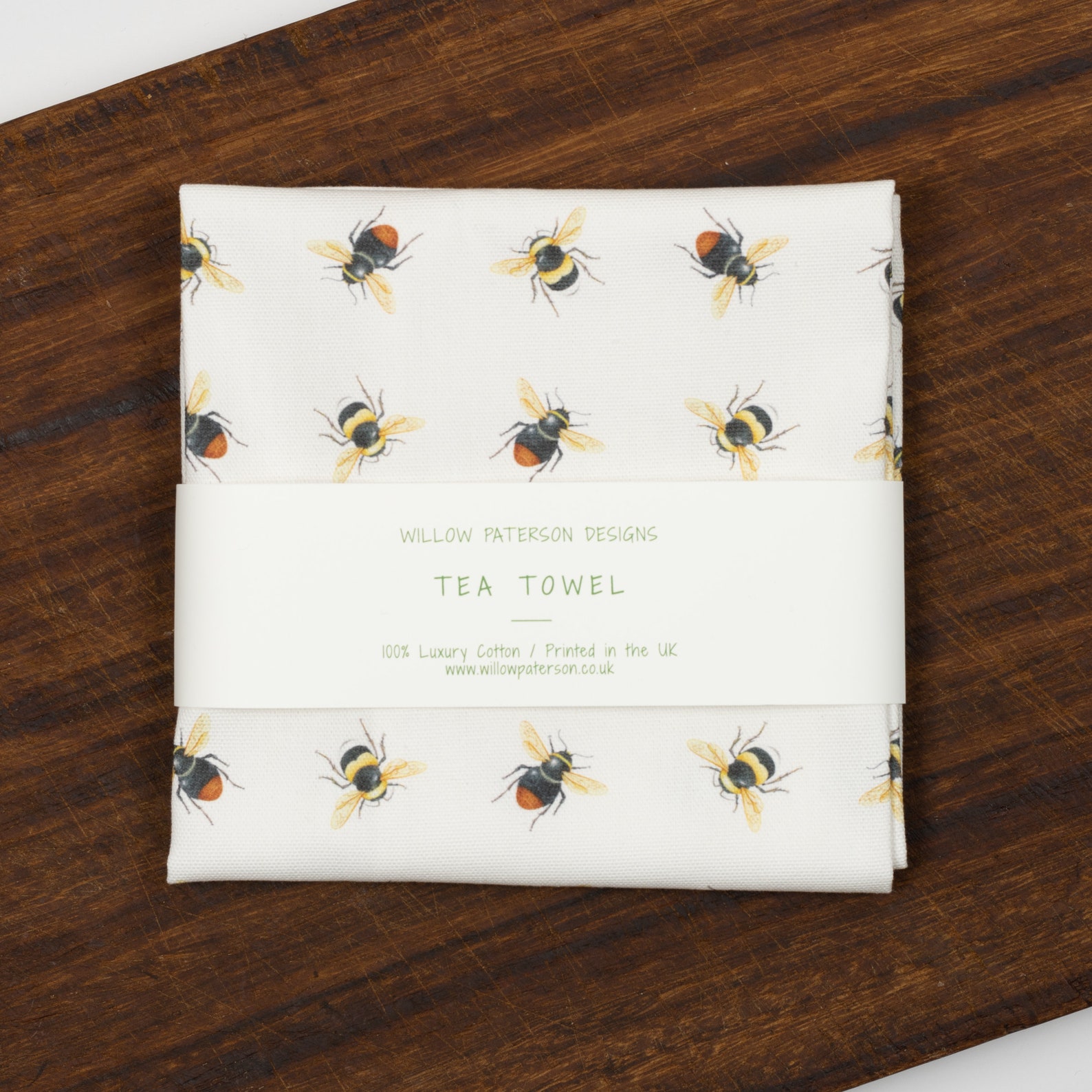Melrose International Bumble Bee Geometric Tea Towel (Set of 3) main image 1