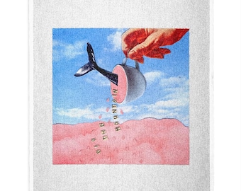Dig The Mountain! tea towel