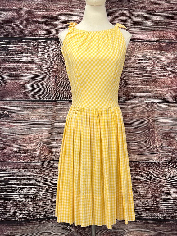 vintage 1960s gingham dress Gem