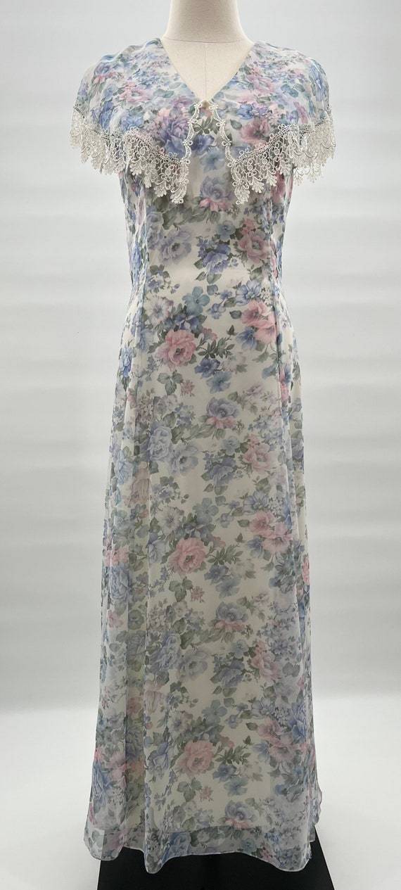 Vintage 90’s Jessica McClintock Floral Maxi - image 1