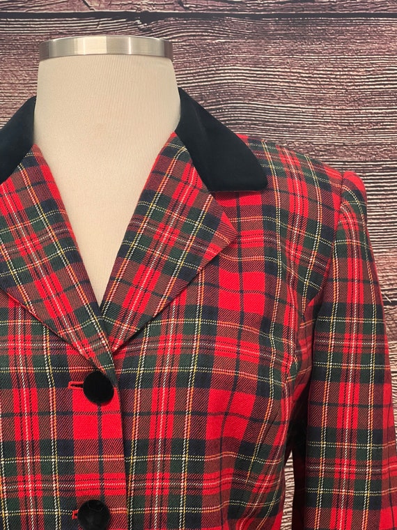 Vintage 90’s Embassy Row Plaid Blazer - image 2