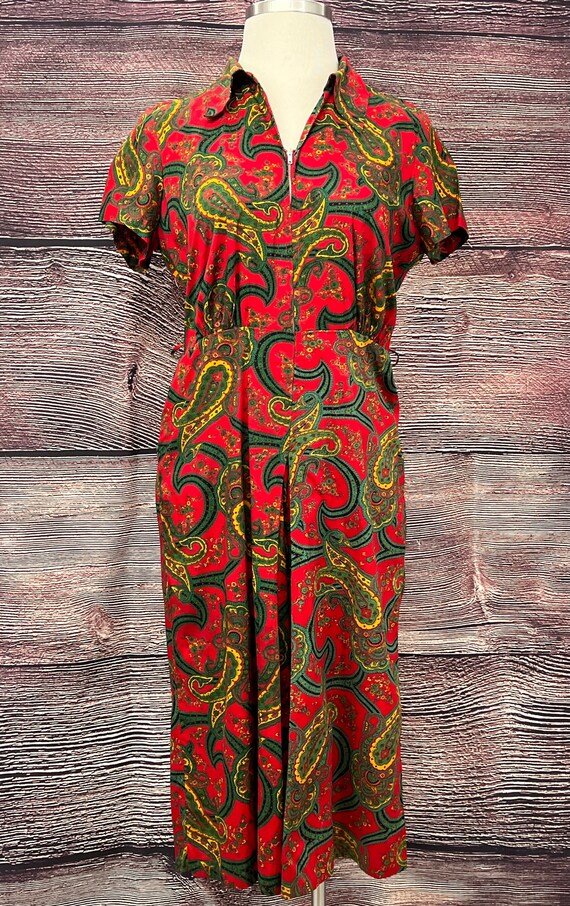 60’s 70’s Paisley Jumpsuit