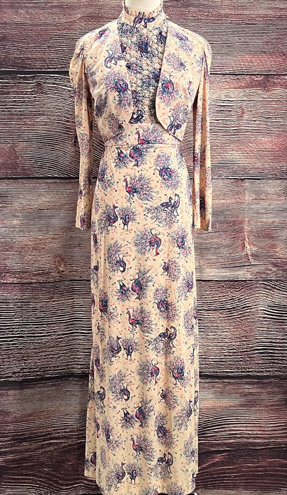 Vintage 70’s Halter Maxi Dress