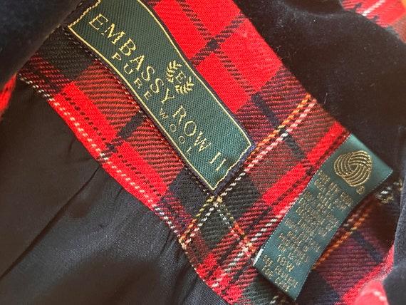 Vintage 90’s Embassy Row Plaid Blazer - image 5