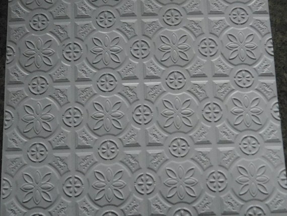 4 Faux Plaster Ceiling Tiles Sheets Miniature Tin Ceiling Etsy