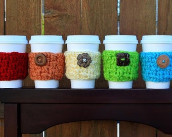 Cozy Cup pattern, crochet cozy,  crochet pattern, coffee sleeve, coffee sweater, crochet sleeve, coffee cozy, cup cozy, basket weave cozy