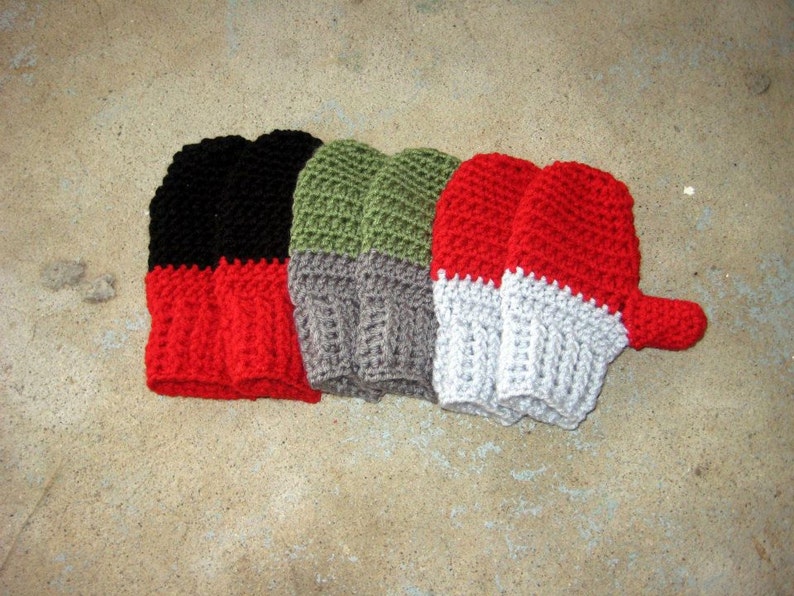 BOYS Crochet Pattern, mitten pattern, crochet mitten pattern, crochet glove pattern, mittens, gloves, kids mitten, toddler mitten, kid glove image 1