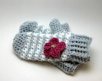 Crochet Pattern, mittens patterns, houndstooth pattern, crochet mittens pattern, crochet gloves pattern, mittens, gloves, houndstooth gloves