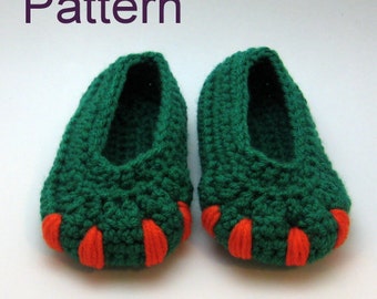 Baby Monster Dinosaur booties, crochet pattern, Booties pattern, baby booties pattern, baby shoes pattern, toddler shoes, baby booties