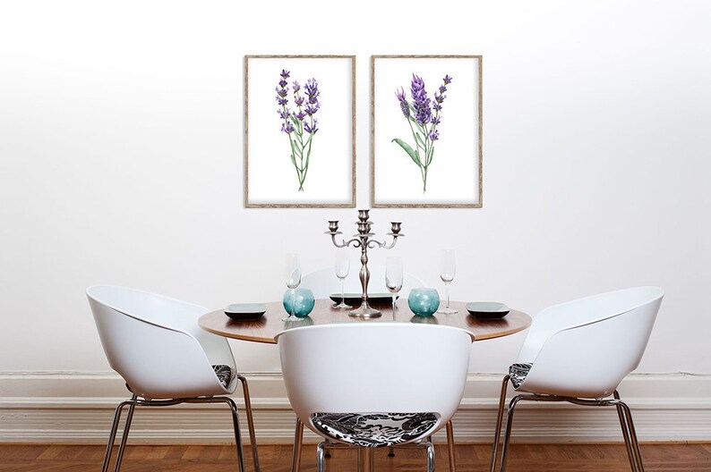 Lavender Painting Lavender Wall Art Wall Art Lavender Etsy