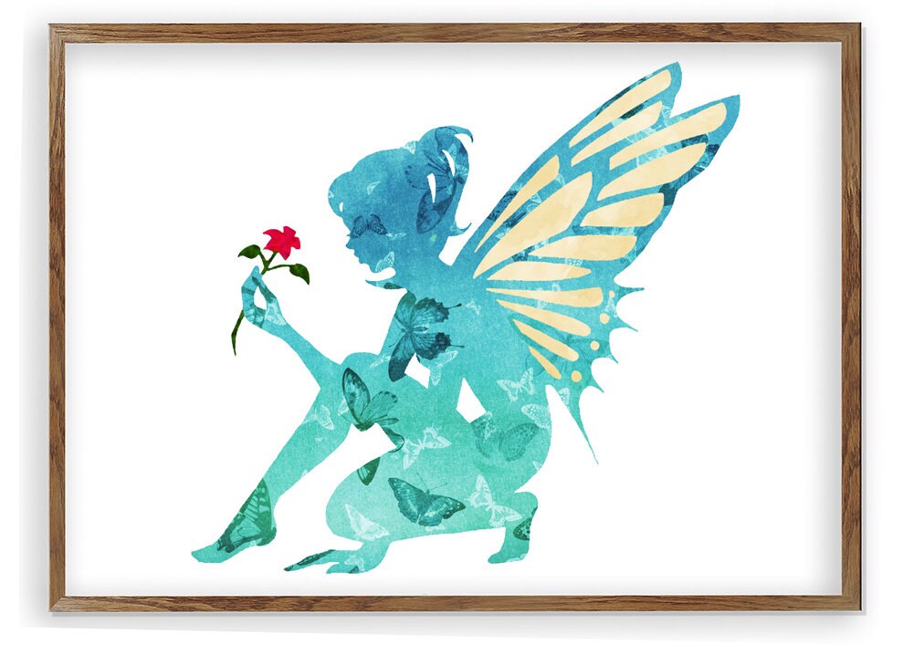 Fantasy Art Print, Fairy, Fairy tale, Watercolor Fairy Tale, Watercolor