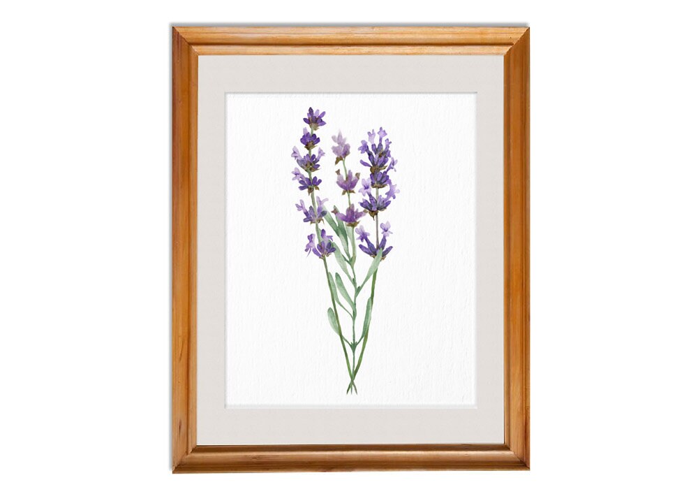 Lavender Painting Lavender Wall Art Wall Art Lavender | Etsy