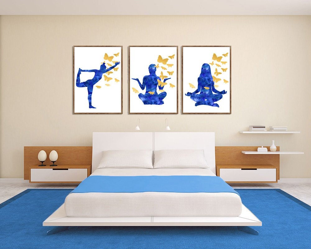 Yoga Sukhasana Pose Meditation Yoga Print Yoga Watercolor Print Yoga Gift