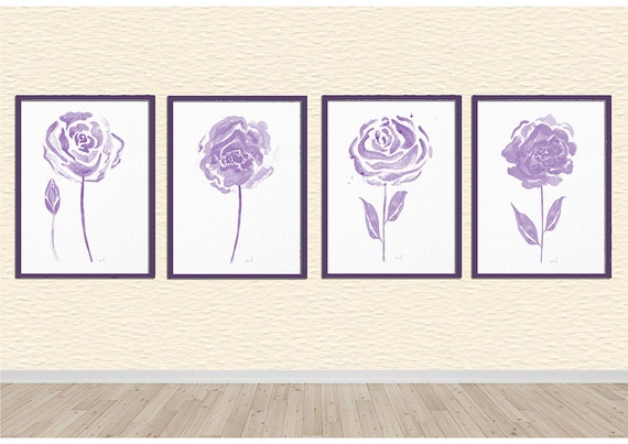 Aquarelle de fleurs, Shabby Chic, décoration d\'intérieur, fleur de ... Aquarelle de fleurs, Shabby Chic, décoration d\'intérieur, fleur de ...