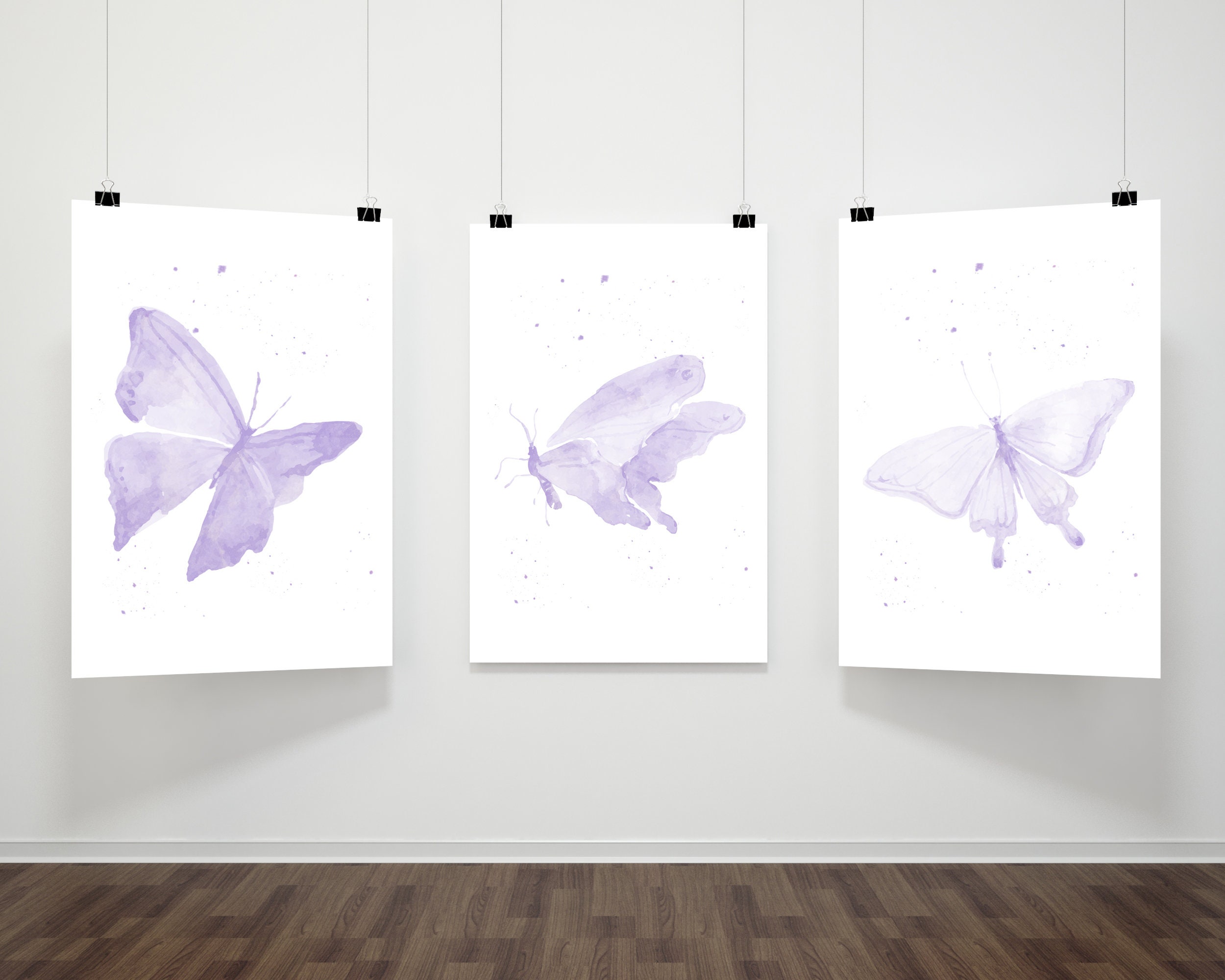butterfly nursery wall art