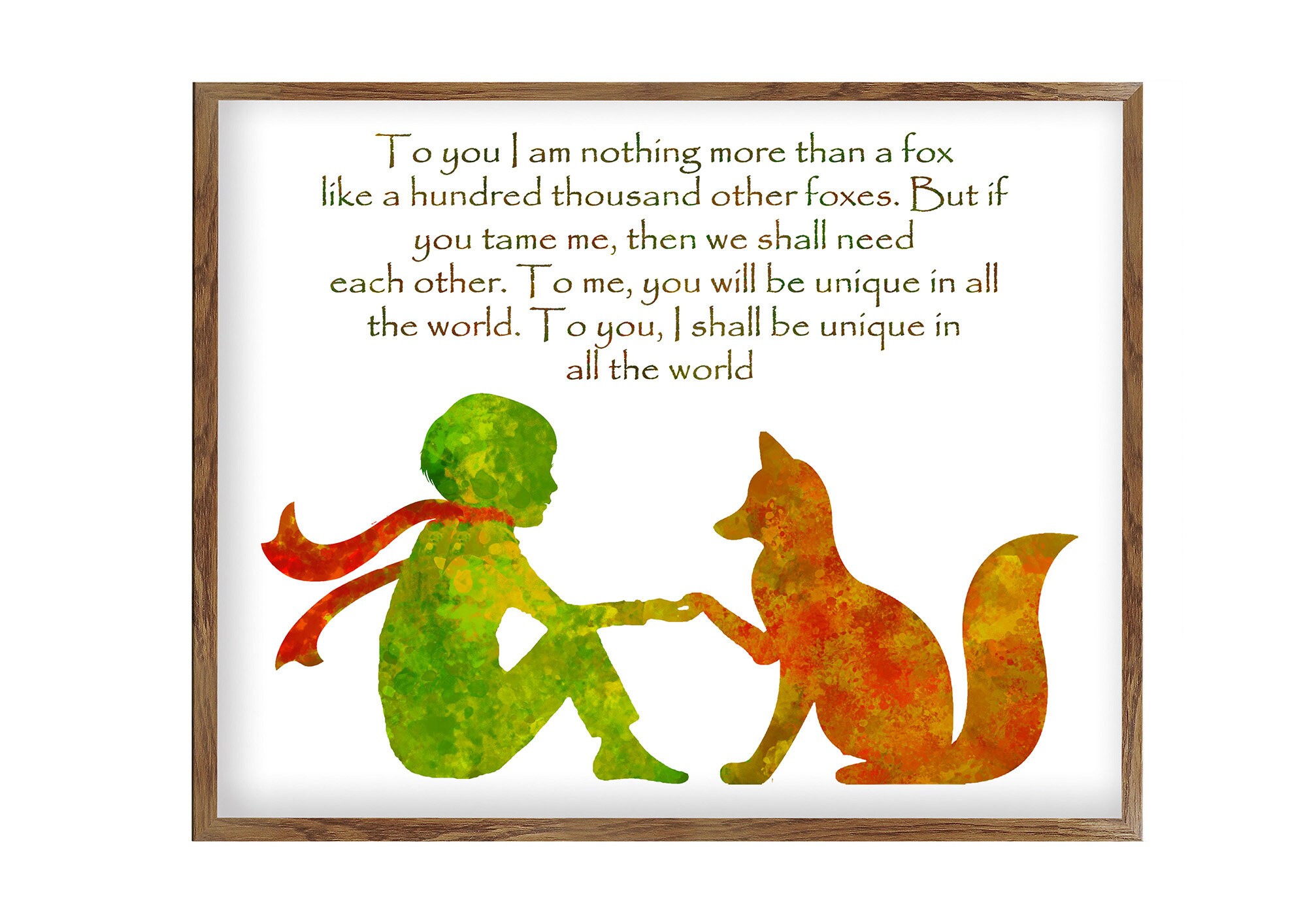 The Little Prince Fox Quotes The Little Prince Inspirational Quote Prints Nursery Prints | Etsy