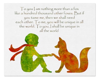 The Little Prince, Inspirational Quote Prints, Nursery Prints, Original  Art, Watercolor Print, Le Petit Prince, House Décor Print