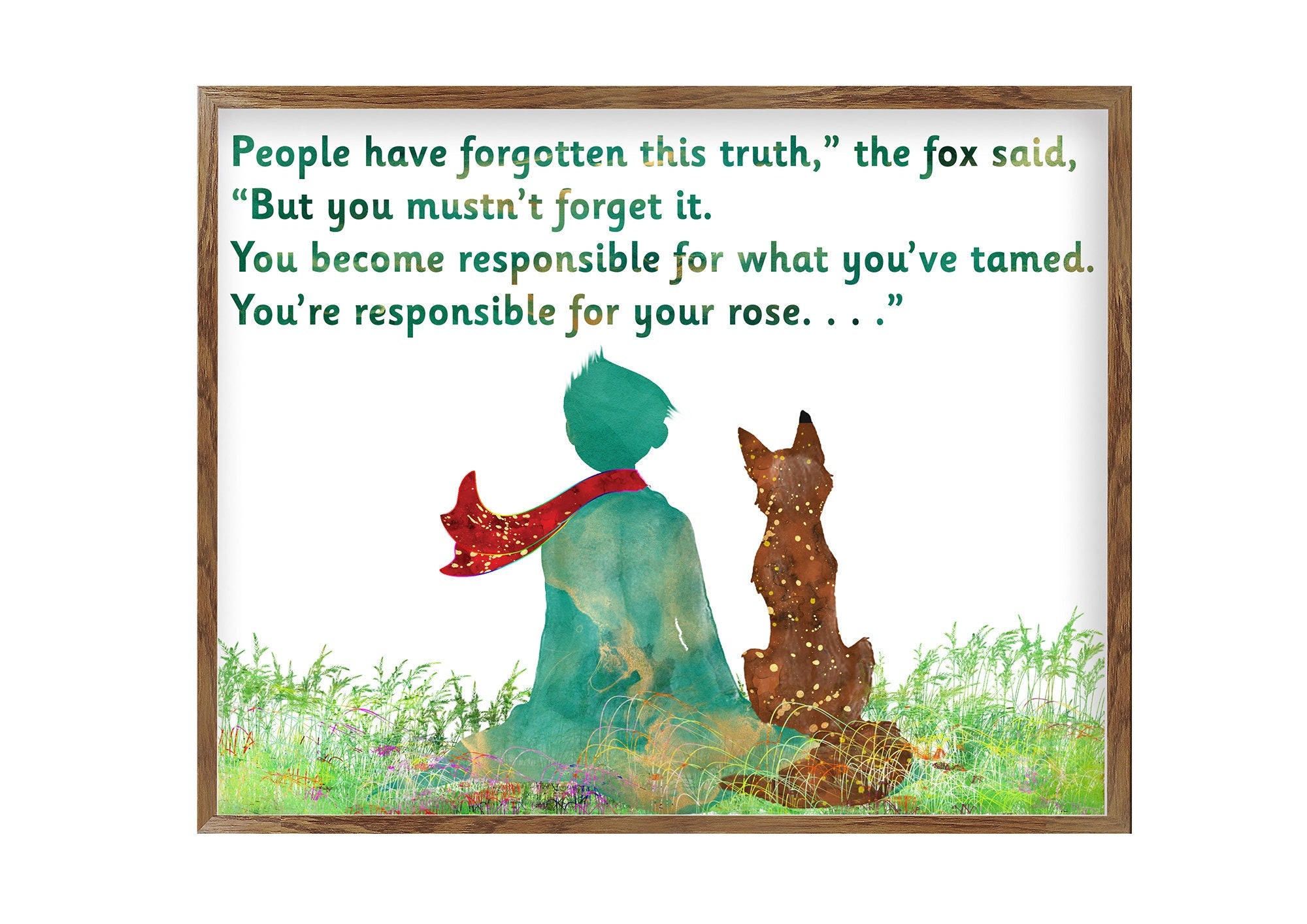 The Little Prince Fox Quote Instant Download Inspirational Etsy Australia