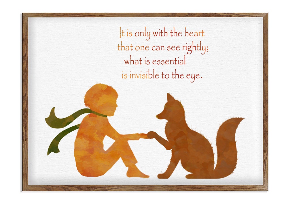 Little Prince Quote, Art for Kids, Kids Book Quotes, Little Prince Art