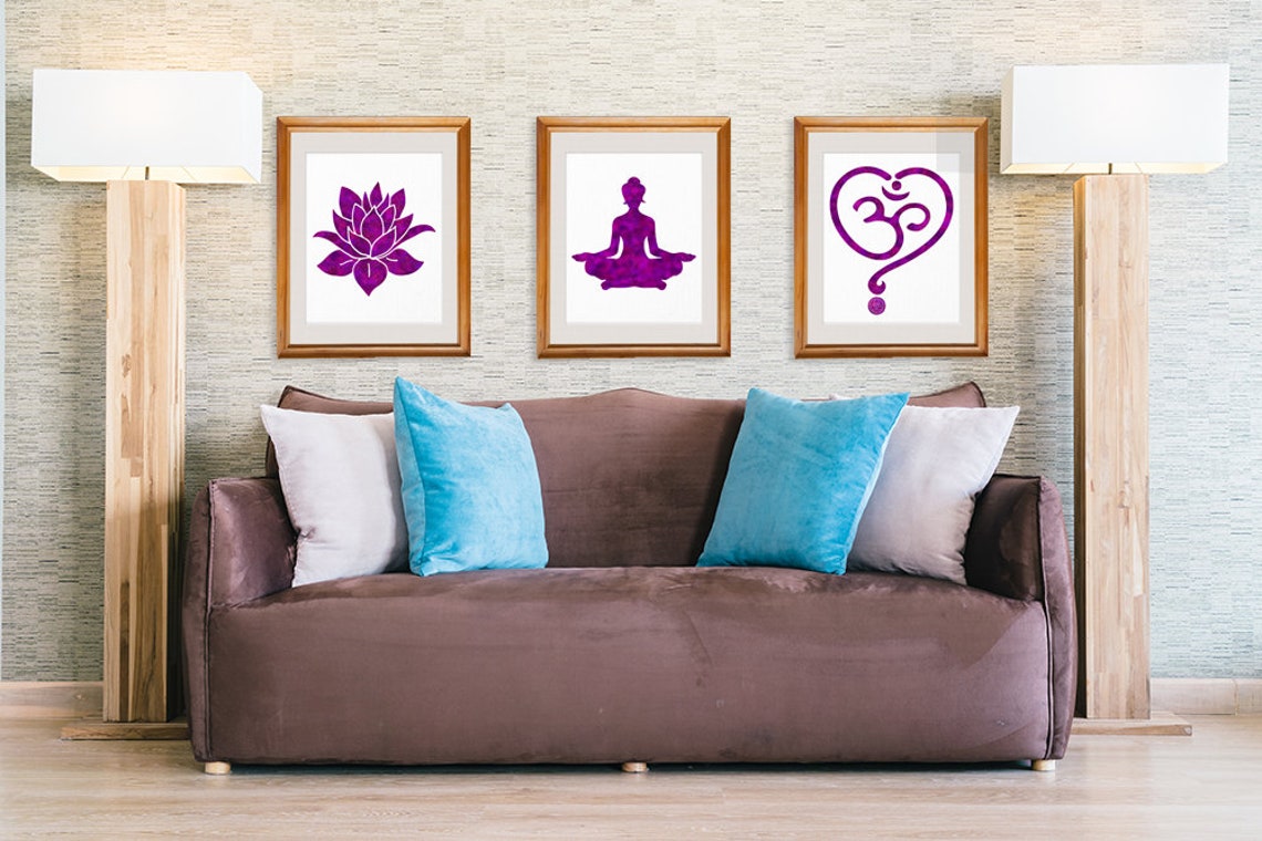 Yoga Studio Decor Wall Decor Living Room Art Print Etsy