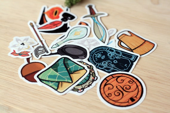 Pegatinas LOTR | Lord of the rings Stickers | Diary Stationery | Bullet Journal Stationery | Fantasy Stickers Scrapbook