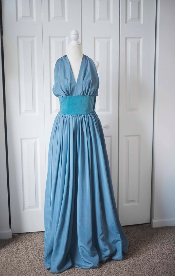 Vintage Judy Garland 1940s Gown || Satin & Velvet… - image 2