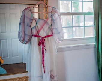 Union Made Vintage Dress - 1980s Party Dress