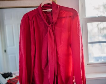 Red Blouse - Vintage Sailor Top