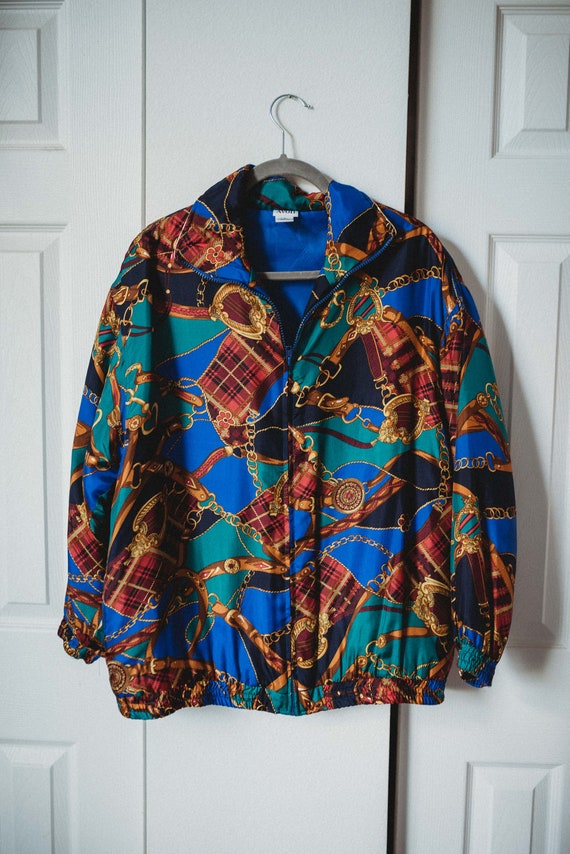 Vintage Avon || 1990s Jacket || Bight & Colorful S