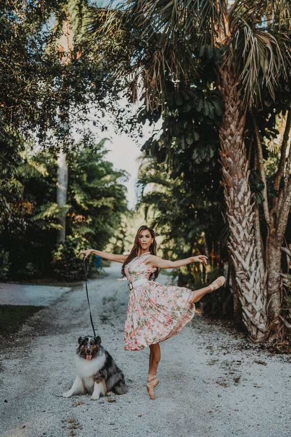 Vintage 1950s Floral Dress || Campus Casuals || Su