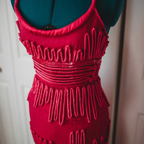 Donna Karan shops Pink Bombshell Dress || Vintage Sample Dress || Vintage 90s NYE