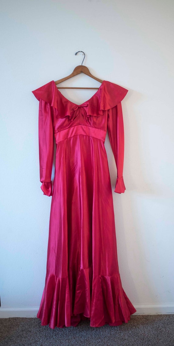 red christmas gown