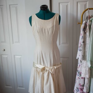 1960s Drop Waist Dress || Flapper Dress || Off White Wannabe 20s