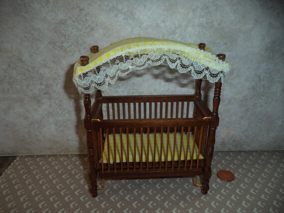walnut color crib