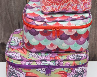 Crimson and Clover Train Cases PDF Sewing Pattern