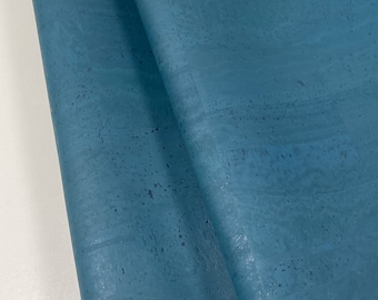 Cork Fabric - Teal 18" x 54"